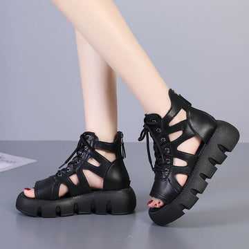 SH400 - High Lace Roman Sandals